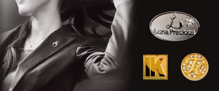 宝石入りバッジ