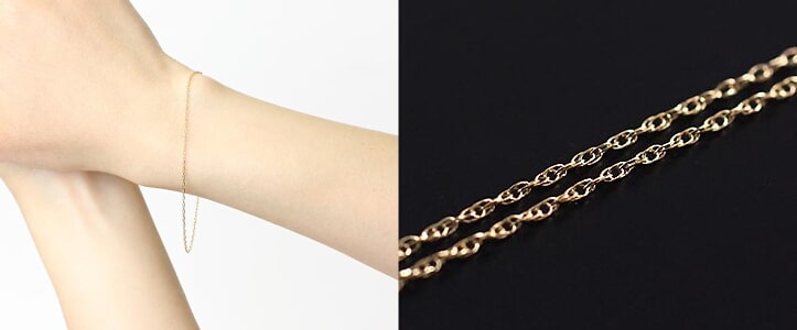 ルーズロープチェーンブレスレット