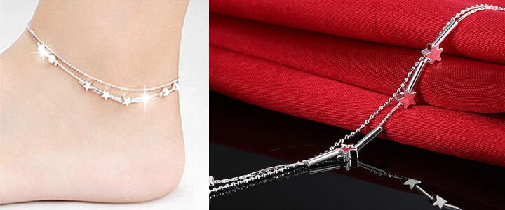 スター＆ボールチェーン2連アンクレット