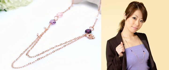 フロントダブルチェーンネックレス