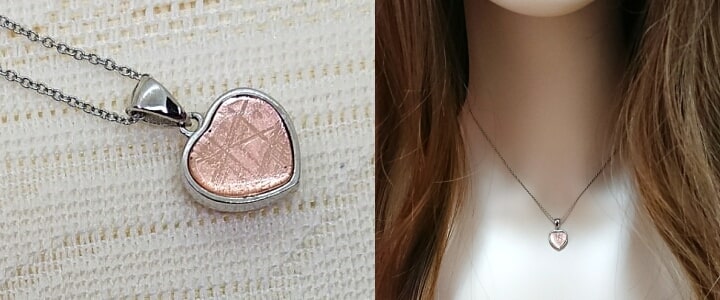 ハートギベオンネックレス