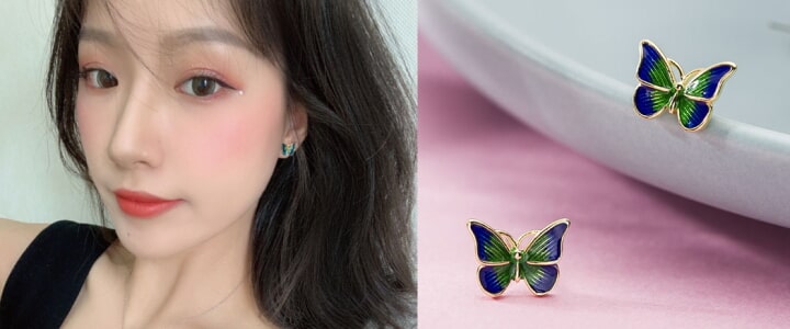 バタフライピアス